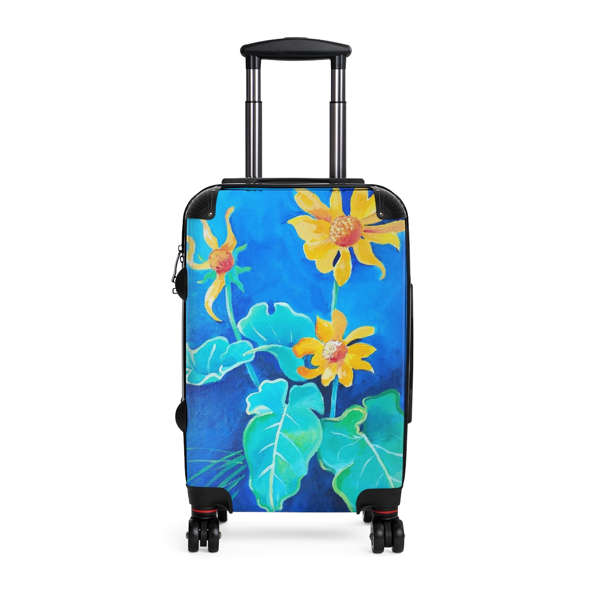Yellow Flowers Suitcase - Various Sizes