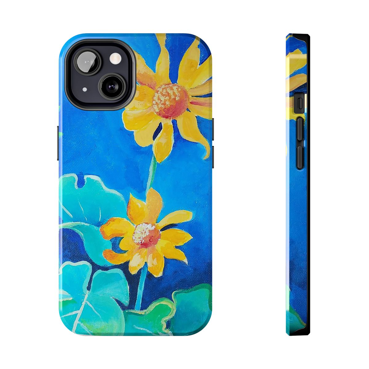Yellow flowers Tough Phone Cases (iPhones)