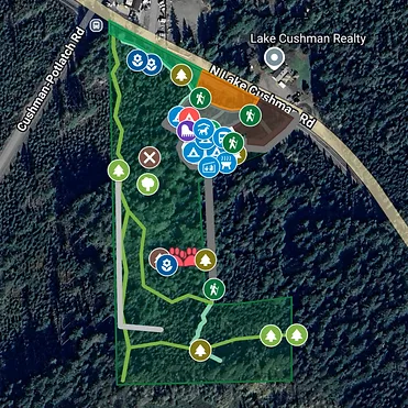 Aerial view of Earthbound property